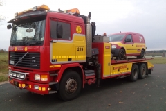 Transport av ett bärgningsfordon