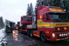 Bärgning av mindre lastbil