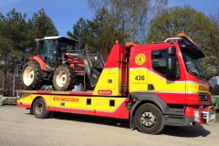 Transport av traktor